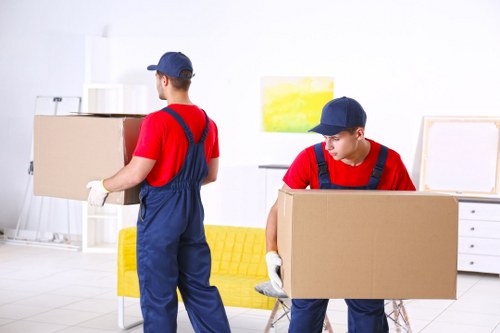 Removal van loading for a Camden home move
