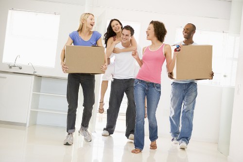 Commercial moving team planning a Camden business relocation