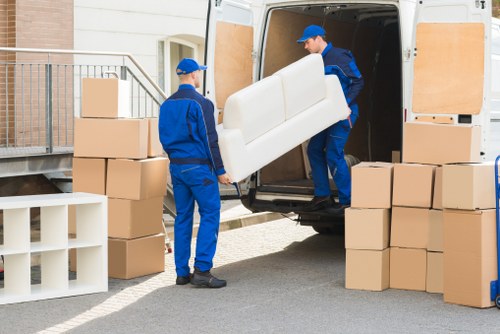 Man with a van arriving in Camden for a local moving job