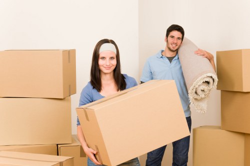 Local Camden house moving team preparing items for transport